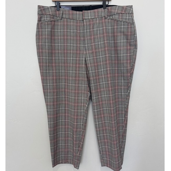 Ava & Viv Pants - NWT Ava & Viv Plus Size 22 Plaid High Rise Ankle Pants Comfort Stretch Fall Work